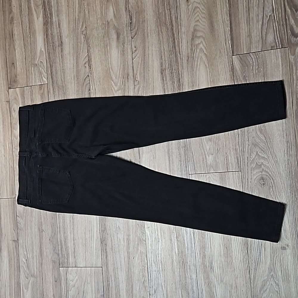 Kirkland Signature Black Denim High-Rise Stretch Skinny Straight Leg  Women's 12 - Picture 2 of 16